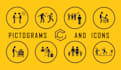 design pictograms, icons and illustrations
