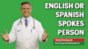 be your green screen english or spanish medical spokesperson