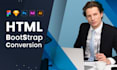 convert psd to html xd to html figma to html css bootstrap 5 responsive website