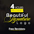 design professional signature logo with new concept quickly
