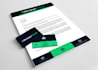 design a modern word editable letterhead