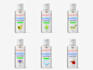 design product packaging box and bottle label sticker