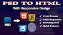 convert psd to html fully responsive