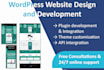 develop wordpress customise website for you