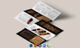 design trifold menu restaurant digital menu board, usb TV screen menu