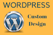 develop a wordpress website or wordpress design