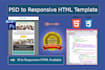 code psd to responsive html email template