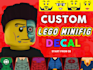 design lego minifigures decal sticker