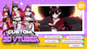 create custom vrchat avatar, vroid and 3d vtuber model