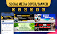 design facebook cover, and any social media cover