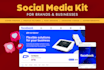 design a pro social media kit for your brand presence