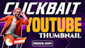 design an catchy clickbait youtube thumbnails