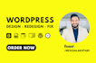 design, redesign, or fix a wordpress website