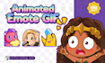 create animated emotes GIF, bit, cheer emotes in 24h for kick, twitch
