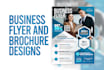 do business oriented professional flyer and brochure designs