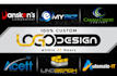 make unique text based and modern logo design in 24 hours
