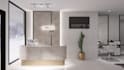 make 3d interior design and rendering of commercial space