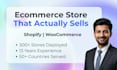 build shopify or woocommerce ecommerce store that converts