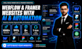 build ai webflow or framer website with ai chatbot, integration and automation