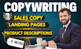 write converting sales copy letters cold emails for landing pages and ads