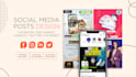 design attractive social media posts that tailored to your brand
