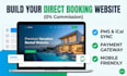 design vacation rental website with direct booking feature
