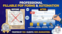 design interactive fillable PDF form with calculations