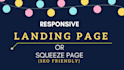 design and build seo optimized responsive HTML landing page