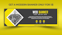 design a modern web banner
