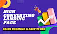 create modern landing page design