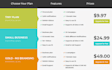 design responsive HTML pricing  table or wordpress pricing table