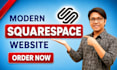 design or redesign a modern squarespace website