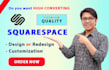 do squarespace website design or redesign for business and brand growth