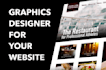 design professional web banners for website, slider, header
