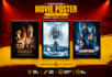 create a professional movie poster design