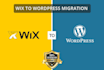 do wix to wordpress website conversion