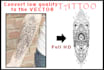 convert your low quality tattoo in to the vector