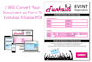 create fillable pdf form or develop fillable pdf form