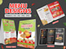 design restaurant menu, bar menu, food menu