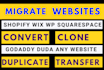 move clone copy website or transfer convert migrate websites