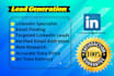 do lead generation and web research