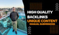 generate high quality backlinks with content