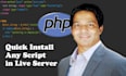 install PHP script any server