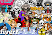 customise you the best graphics from your idea or concept