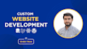 build custom website development as full stack developer in laravel and react