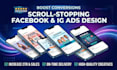 design high converting facebook ad creatives and instagram ad post