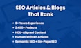 write SEO optimized articles and blog posts on any topic