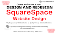 make, design or redesign your squarespace website design