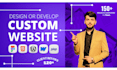 create a custom website with complete front and back end solutions