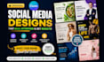 design marketing postcard, ads, flyers and editable canva templates
